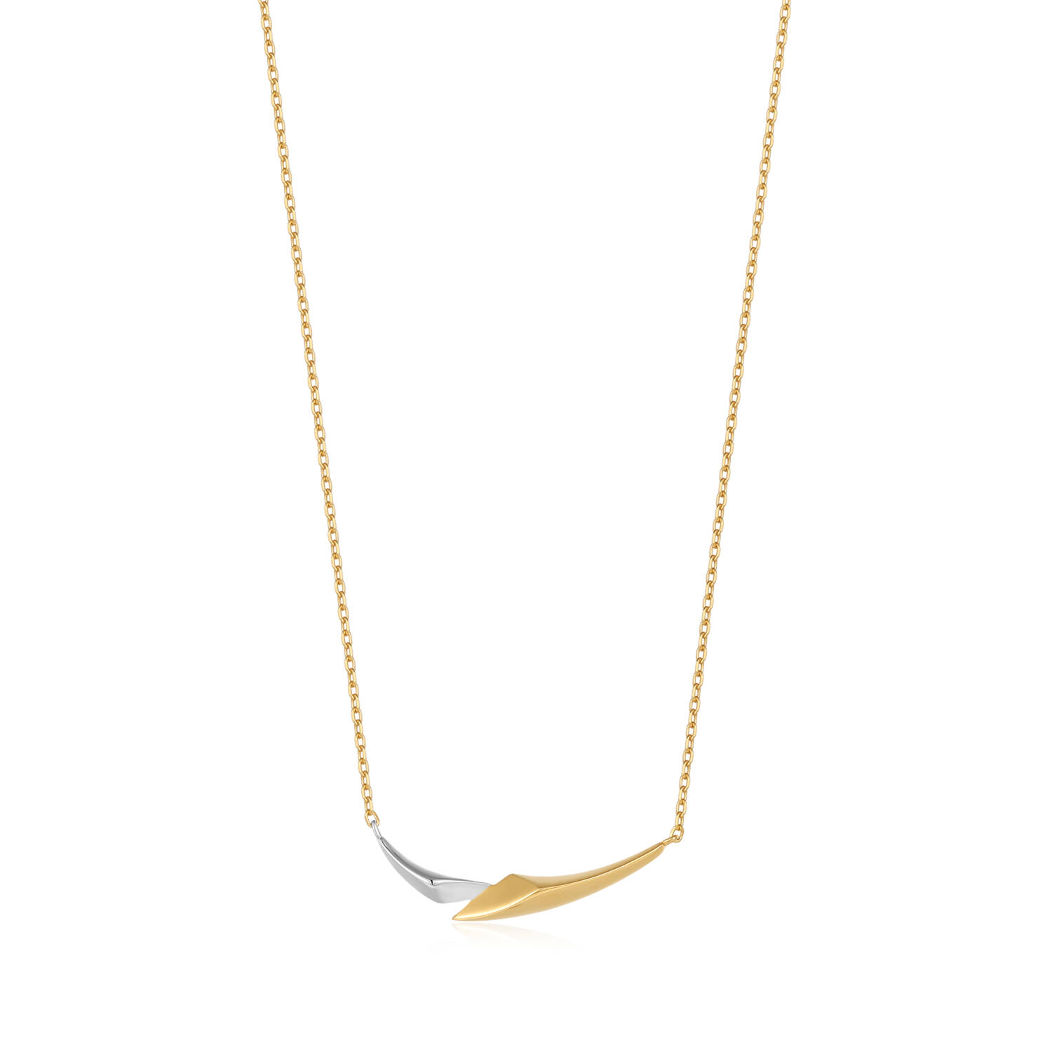  Tough Love - Necklace - Silver / 14kt GP - 46-50 cm
